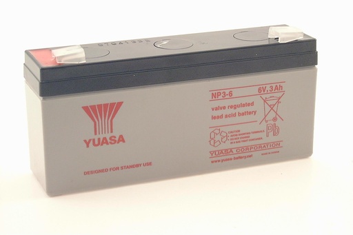 [62049] Yuasa NP3-6  6V 3AH 134x34x64 (AX MB-2860)