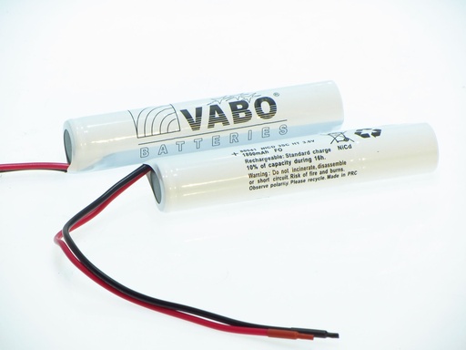 [80041] Vabo Nimh 3SC1800 HT STACK -  3.6V 23x129 Wired -subref 117