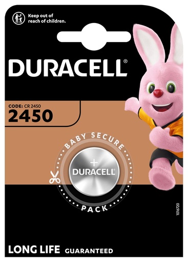 [D2450] Duracell DL2450 Lithium 3V Blister 1