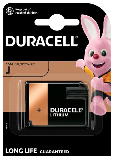 [D7K67] Duracell 7K67 4LR61 Alkaline 6V Blister 1