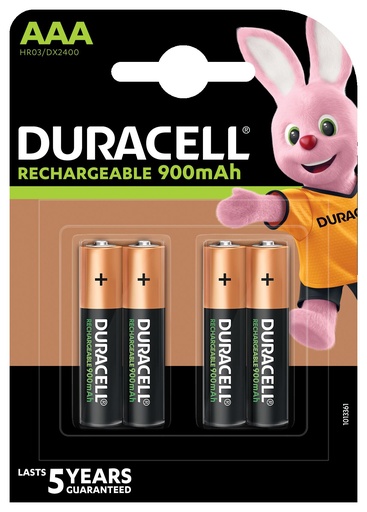 [DHR034] Duracell Accu AAA HR03 900mAh Precharged Blister 4