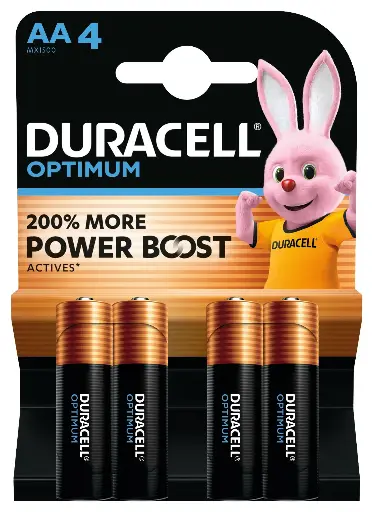 [DOP15004] Duracell Optimum MN1500 AA LR06 1,5V Blister 4