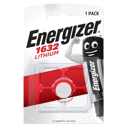 [E1632] Energizer CR1632 Lithium 3V blister 1