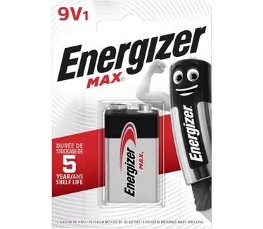[E6LR61] Energizer 6LR61 Max 9V E-block Blister 1