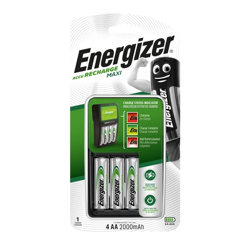[ECMAXI2000] Energizer Maxi Charger EU 4 x 2000mAh incl.