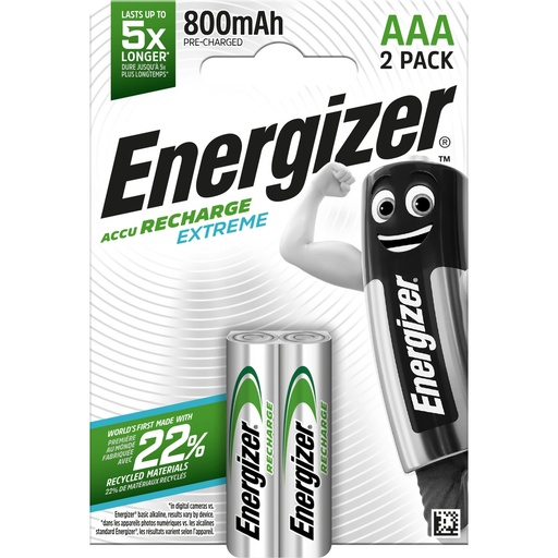 [EHR032] Energizer HR03 Extreme R2U 800mAh Blister 2