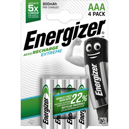 [EHR034] Energizer HR03 Extreme R2U 800mAh Blister 4