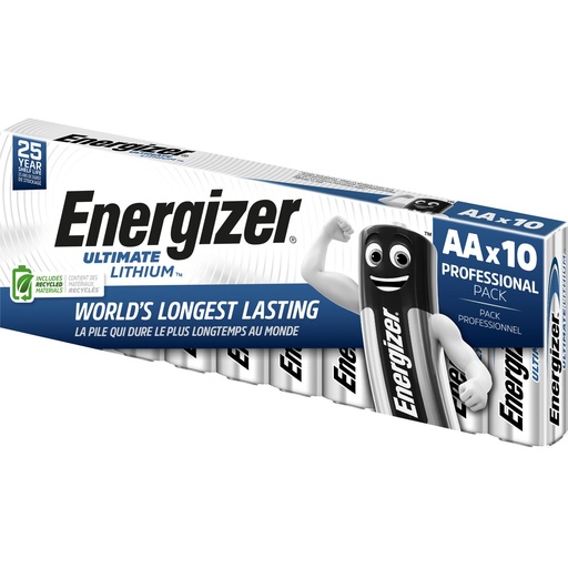 [EL91B10] Energizer L91 AA 1.5V Lithium 10 Pack