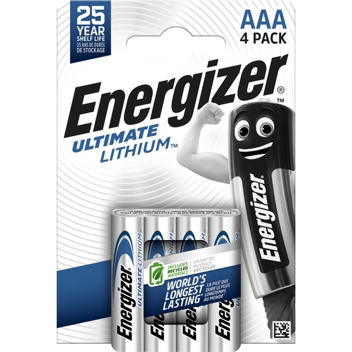 [EL924] Energizer L92 Lithium LR03 AAA 1.5V Blister 4