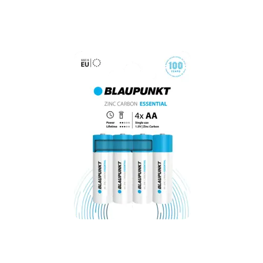 [BLAR064] Blaupunkt R06 Blister 4 Zinc Carbon