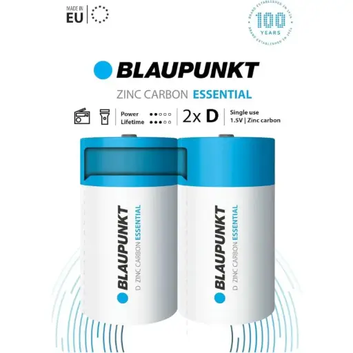 [BLAR202] Blaupunkt R20 Blister 2 Zinc Carbon