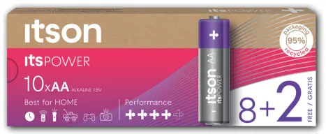 [ITLR06B82] Itson Power Alkaline LR06 Box 8+2