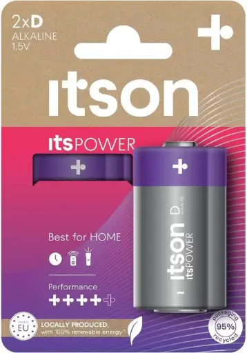 [ITLR20] Itson Power Alkaline LR20 Blister 2