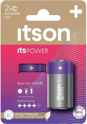 [ITLR14] Itson Power Alkaline LR14 Blister 2