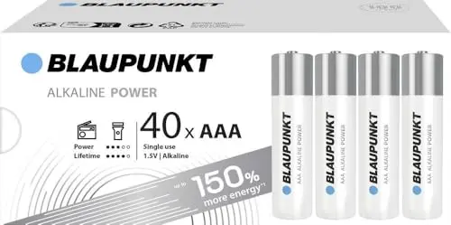 [BLALR03B40] Blaupunkt Power Alkaline LR03 Box 40