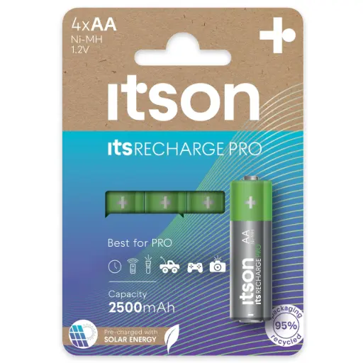 [ITHR064] Itson Rechargeable HR06 2500mAh NimH Blister 4