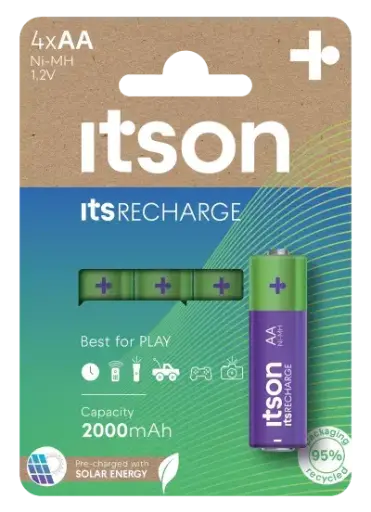 [ITHR06] Itson Rechargeable HR06 2000mAh NimH Blister 4