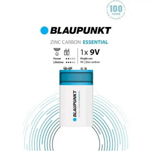 [BLA6F22] Blaupunkt 6F22 Blister 1 Zinc Carbon