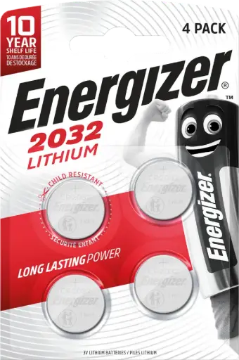 [E20324] Energizer CR2032 Lithium 3V Blister 4