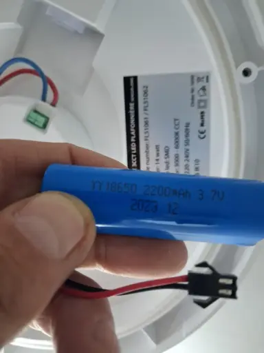 [64593] Batterypack 1S1P1N18-26P394 LiFeP04 3.7V 2600mAh  