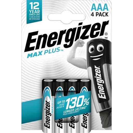 [ELR03MP] Energizer LR03 Max Plus Alkaline Blister 4