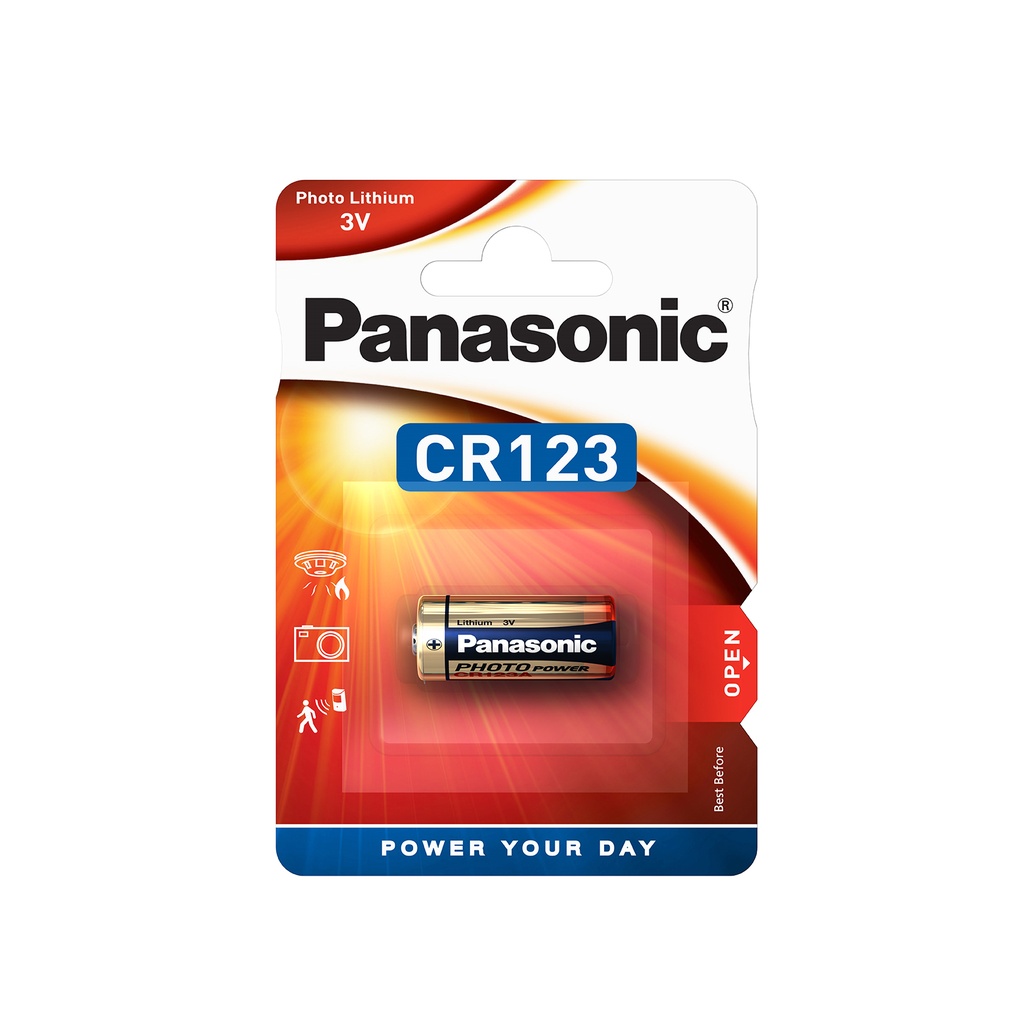 Panasonic CR123A Lithium 3V Blister 1