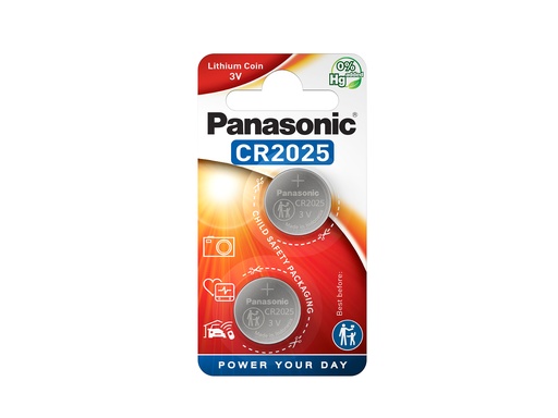 [P20252] Panasonic CR2025 Lithium 3V Blister 2