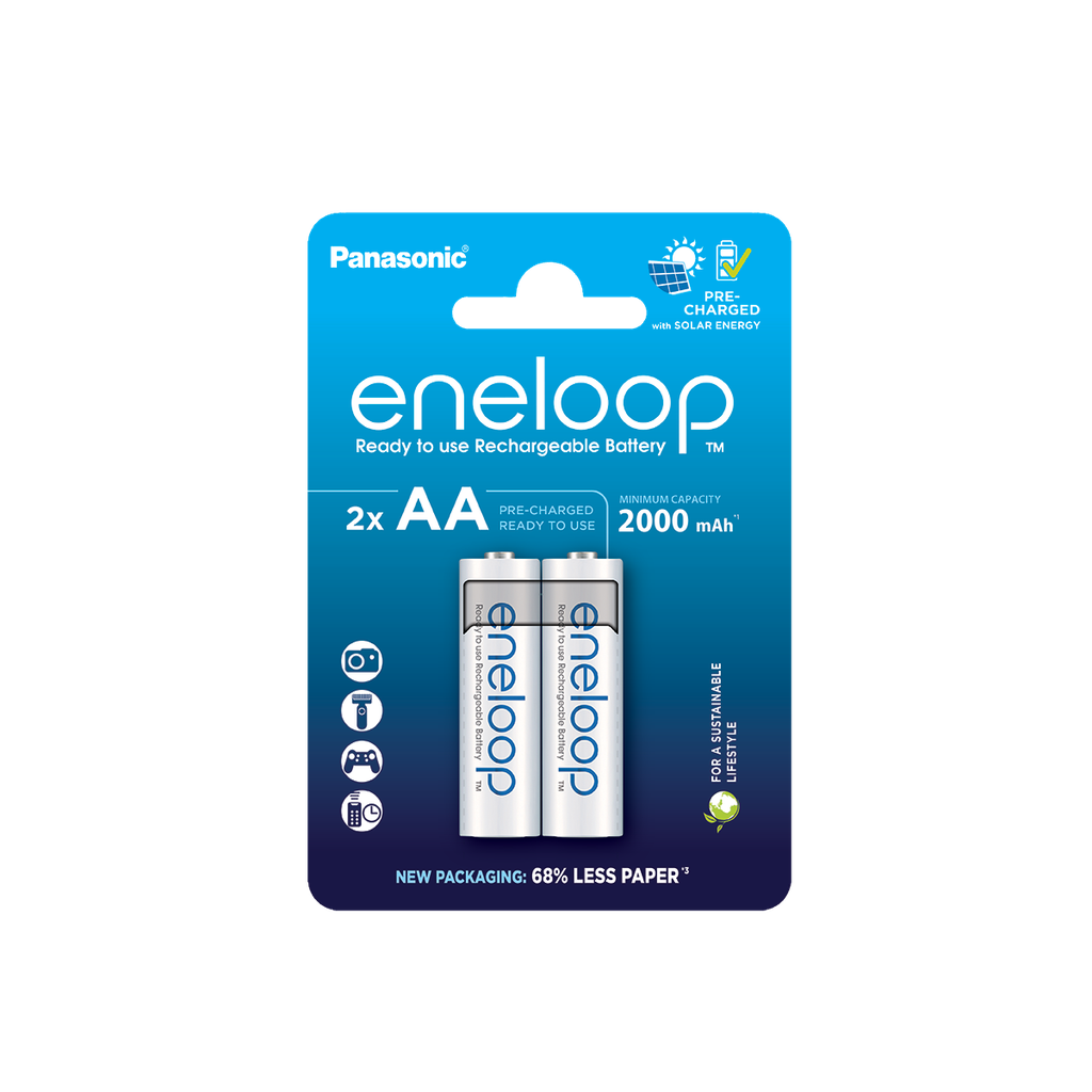 Panasonic Eneloop BK-3MCDE/2CP AA 2000mAh BL2