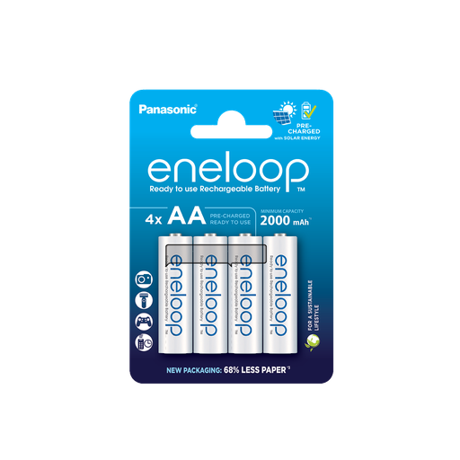 [PANENAABL4] Panasonic Eneloop BK-3MCDE/4CP AA 2000mAh BL4