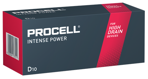 [PC1300INT] Procell Intense Alkaline LR20 1,5v - pack 10
