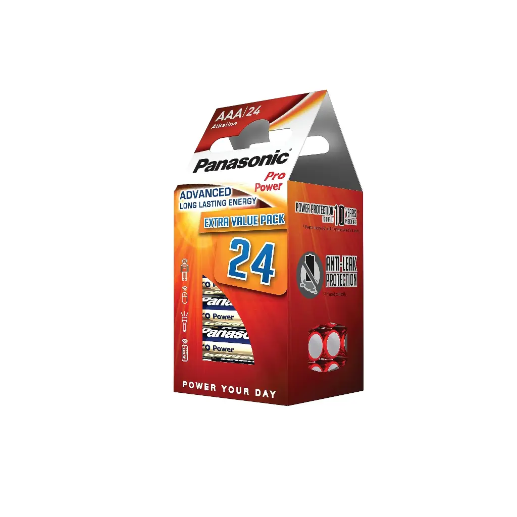 Panasonic LR03 Pro Power Power Tower 24 Pack