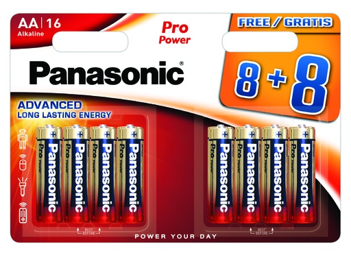 [PLR0688] Panasonic LR06 Pro Power 1,5V FSB 8+8 Gratis