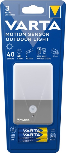 [V166341] Varta 16634 Motion Sensor Light incl.. 3 x AAA