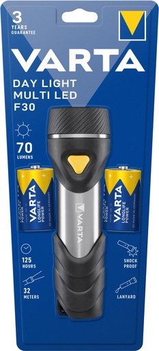 [V17612] Varta 17612 Day Light Multi LED F30 incl.. 2 x D