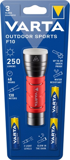[V17627] Varta 17627 Outdoor Sports F10 incl.. 3 x AAA