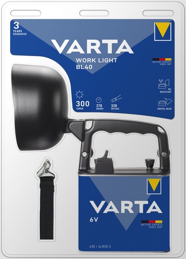 [V18660] Varta 18660 LED Work Light incl. 1x4LR25-2