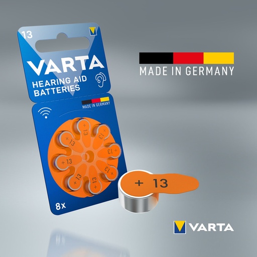 [V24606] Varta 24606 Hearing Aid Battery 13 Blister 8