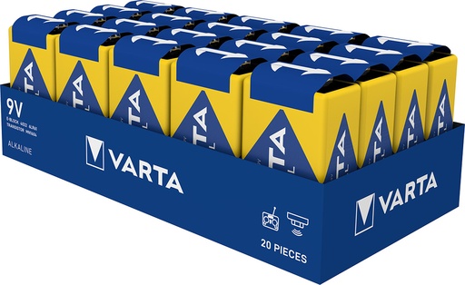 [V4022] Varta 4022 6LR61 9V E-blok Industrial - 20 pack