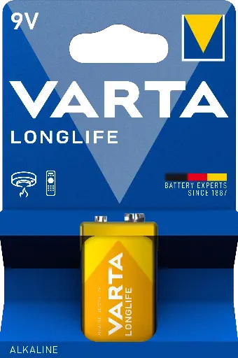 [V4122] Varta 4122 6LR61 Longlife Alkaline Blister 1
