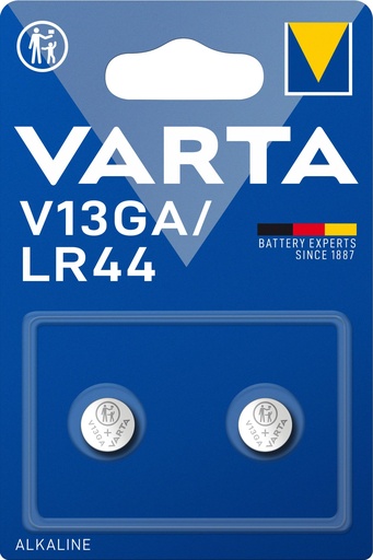 [V42762] Varta 4276 V13GA LR44 Alkaline 1.5V Blister 2