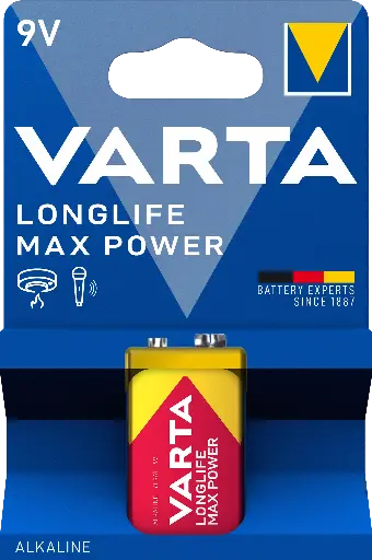 [V4722] Varta 4722 Longlife Power Max 6LR61 Blister 1