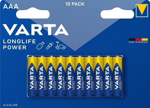 [V490310] Varta 4903 LR03 Alkaline Longlife Power Blister 10