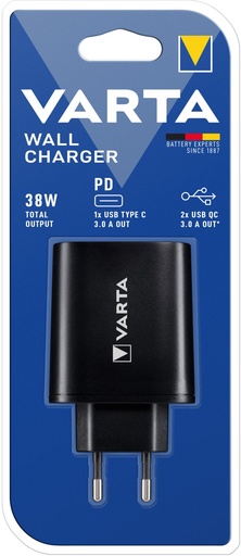 [V57958] Wall Charger (USB Type-C & 2x USB 2.4A shaRed)