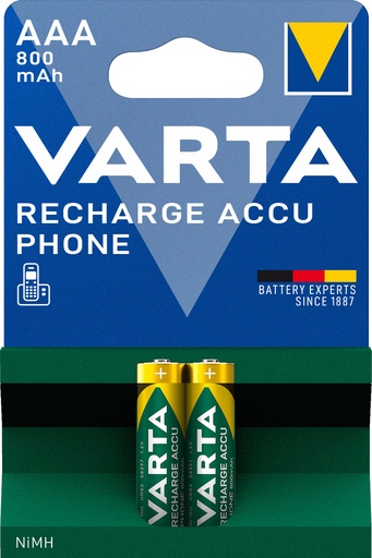 [V58398] Varta 58398 R03 Nimh 800mAh Phone Power Blister 2
