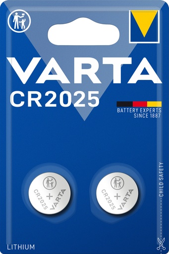 [V60252] Varta 6025 CR2025 Lithium 3V Blister 2