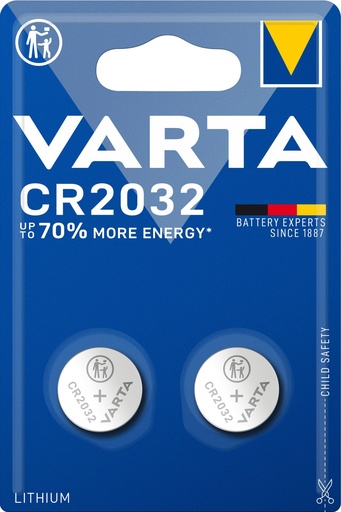 [V60322] Varta 6032 CR2032 Lithium 3V Blister 2