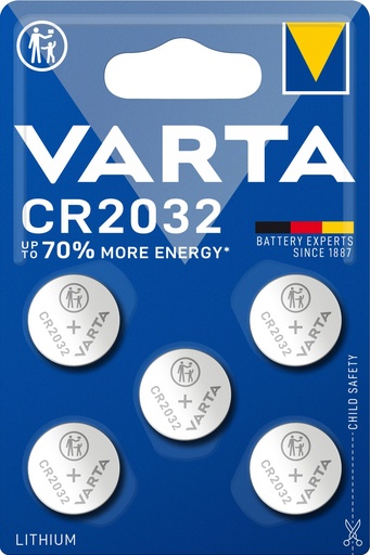 [V60325] Varta 6032 CR2032 Lithium 3V Blister 5