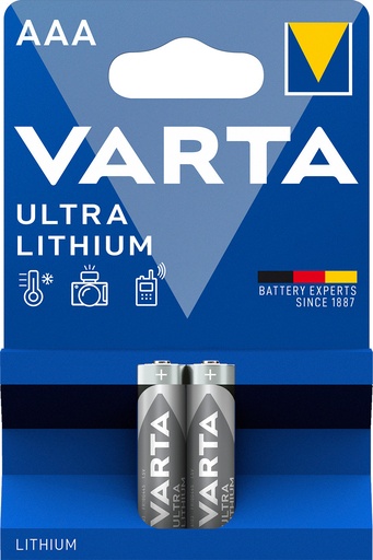 [V6103] Varta Professionnal Lithium AAA Blister 2