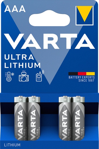 [V61034] Varta Professionnal Lithium AAA Blister 4