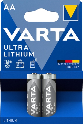 [V6106] Varta Professionnal Lithium AA Blister 2